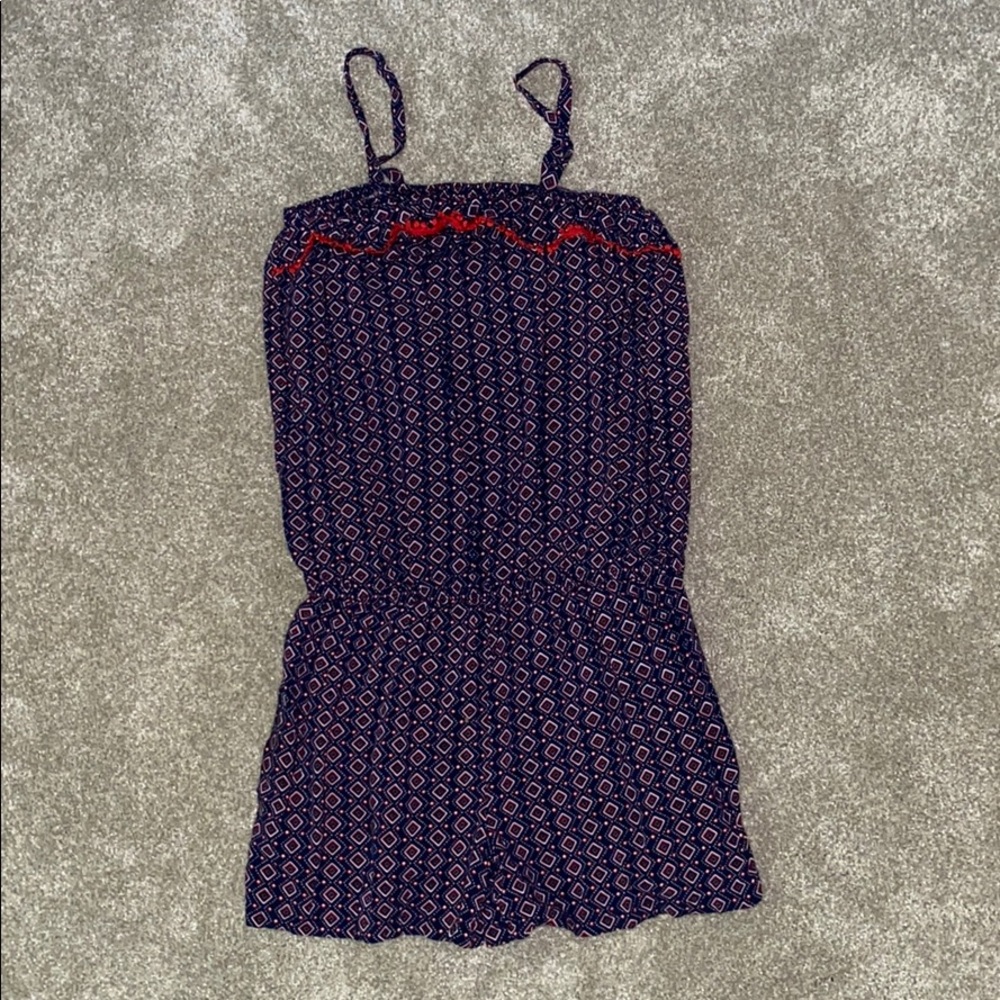 Super cute red white and blue romper